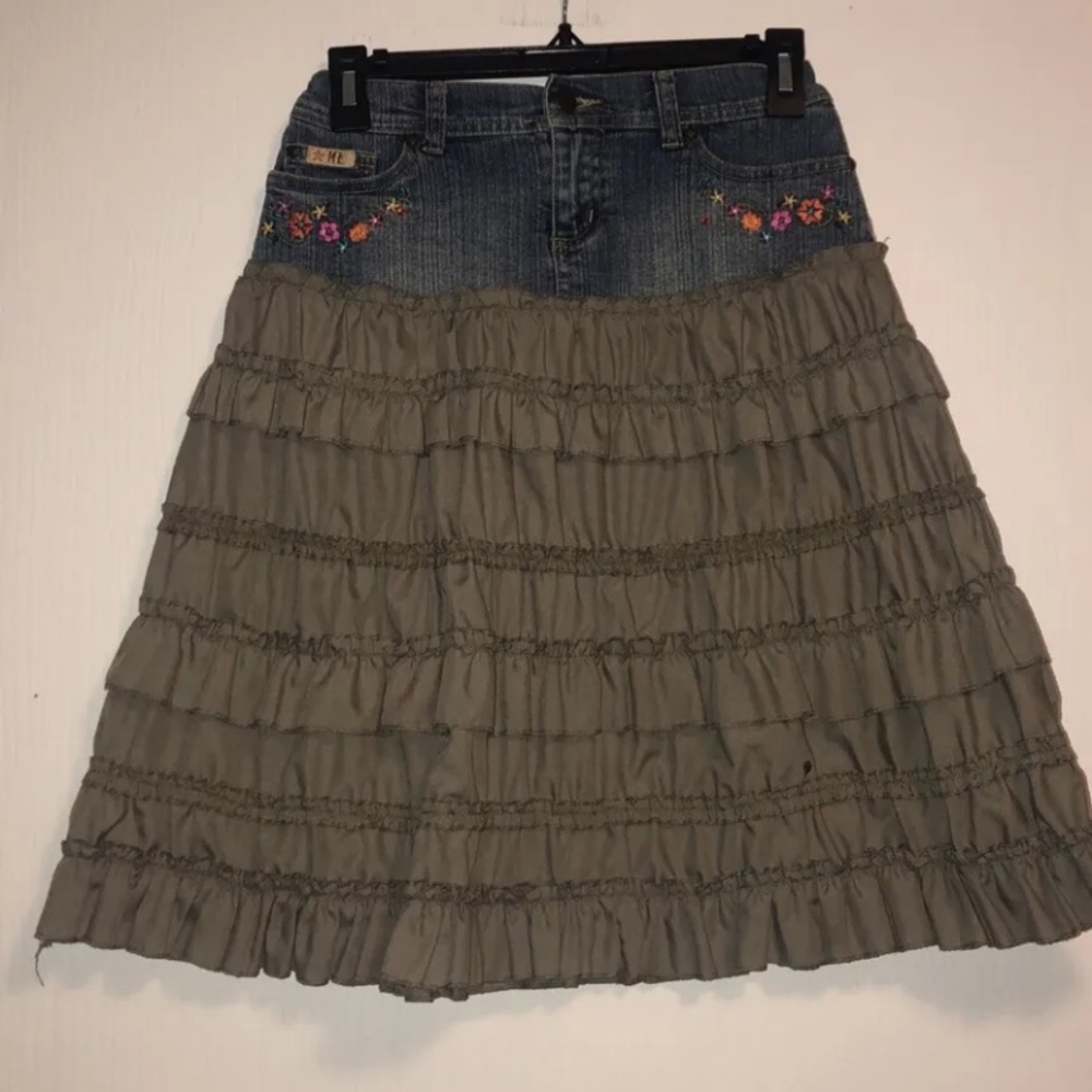 Stuff Hillary Duff Skirt Vintage Girls Medium Denim Skirt